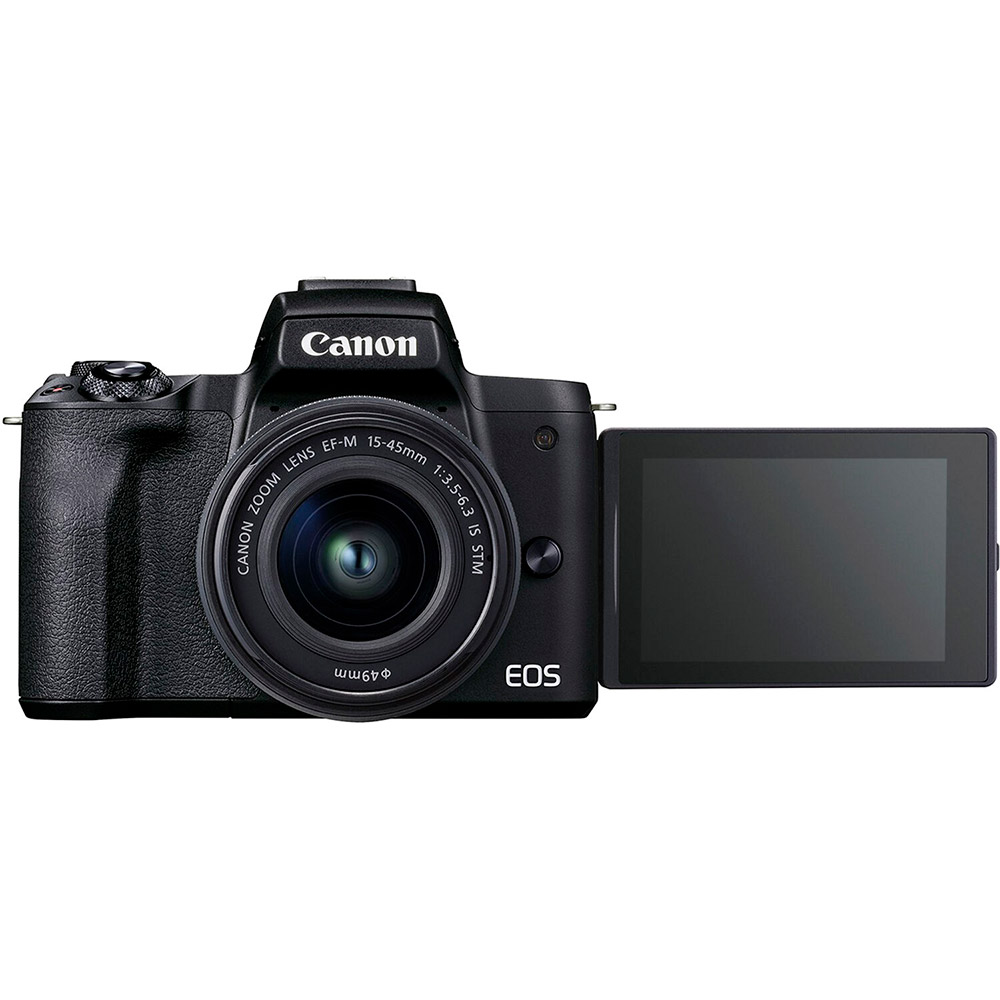 Фотоапарат Canon EOS M50 Mark II + 15-45 IS STM + SB130 + 16GB SD Kit Black (4728C058) Розмір матриці APS-C (22.3 х 14.9 мм)