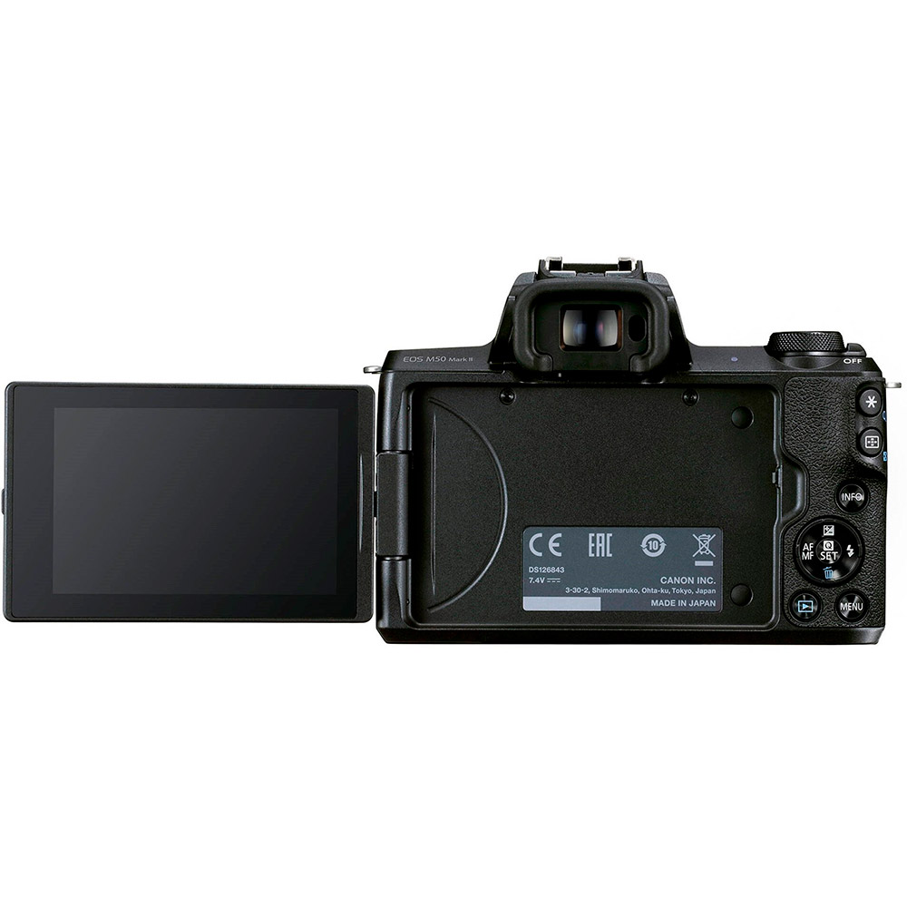 Фотоаппарат Canon EOS M50 Mark II + 18-150 IS STM Kit Black (4728C044) Тип матрицы CMOS (КМОП)