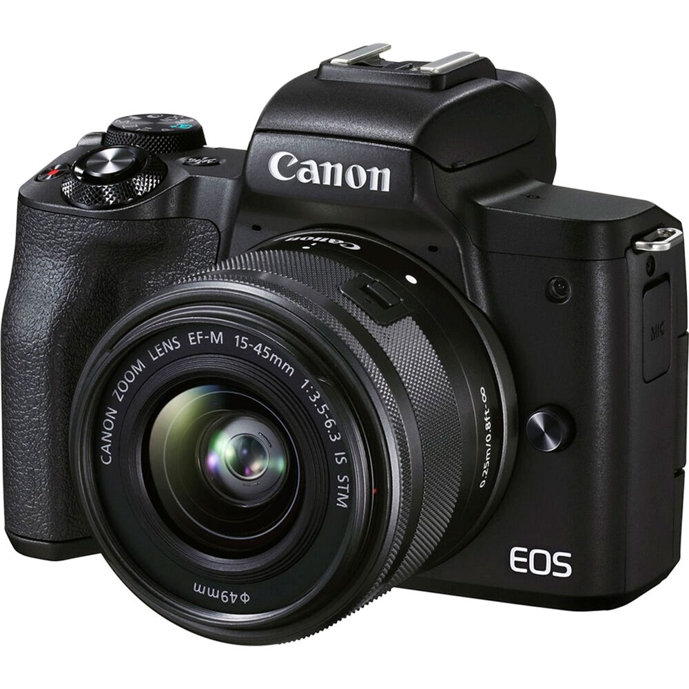 Фотоапарат CANON EOS M50 Mk2 + 15-45 IS STM + 55-200 IS STM Black (4728C041) Тип системний