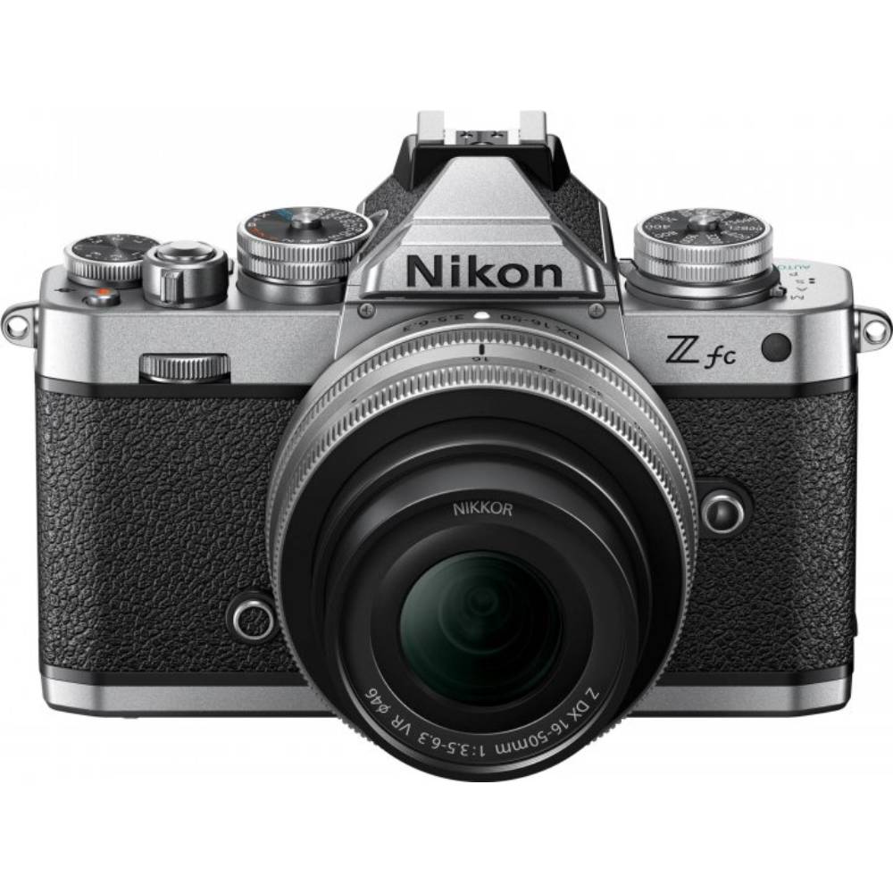 Зовнішній вигляд Фотоапарат NIKON Z fc + 16-50mm f/3.5-6.3 VR Kit Silver (VOA090K002)