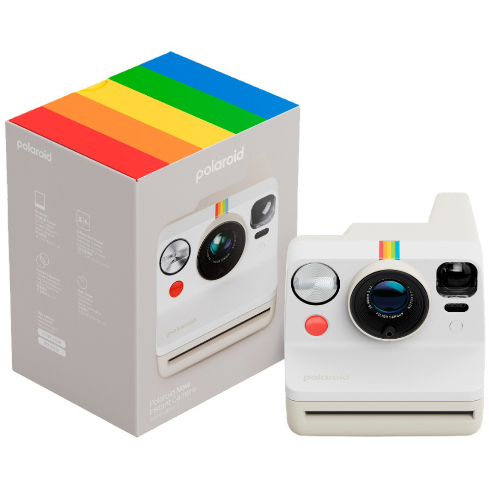 В Україні Фотоапарат POLAROID Now Generation 3 Pebble White (9155)