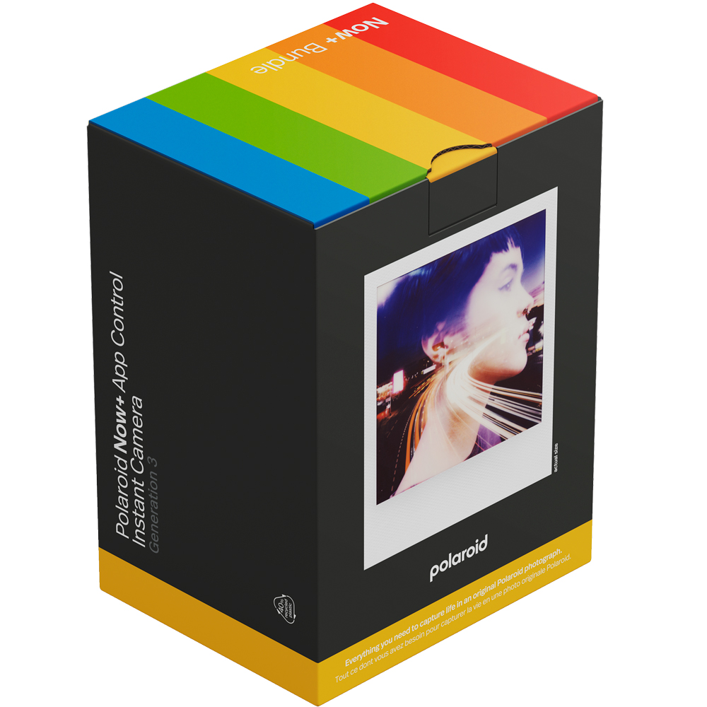 Фотоаппарат POLAROID Now+ Gen 3 + Color Film Bundle 8 фото Black (6575) Сенсорный ЖК-экран False