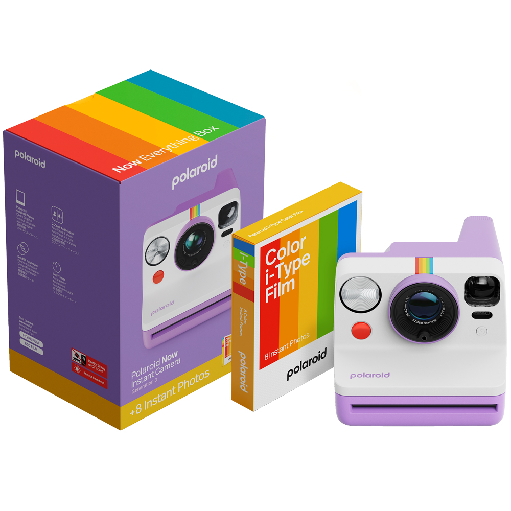 Фотоаппарат POLAROID Now Gen 3 + Color Film Bundle 8 фото Purple (6577)