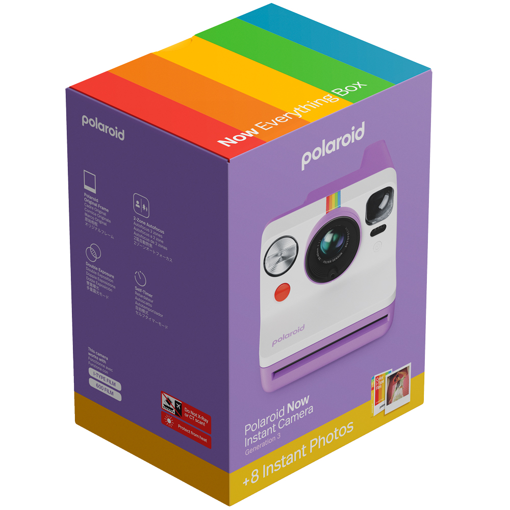 Фотоаппарат POLAROID Now Gen 3 + Color Film Bundle 8 фото Purple (6577) Тип мгновенной печати