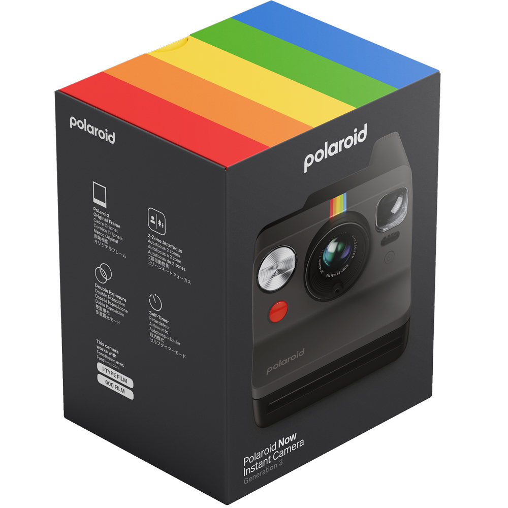 Зображення Фотоапарат POLAROID Now Generation 3 Black (9154)