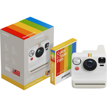 Фотоаппарат POLAROID Now Gen 3 Pebble White + Color Film Bundle 8 photos (6573)