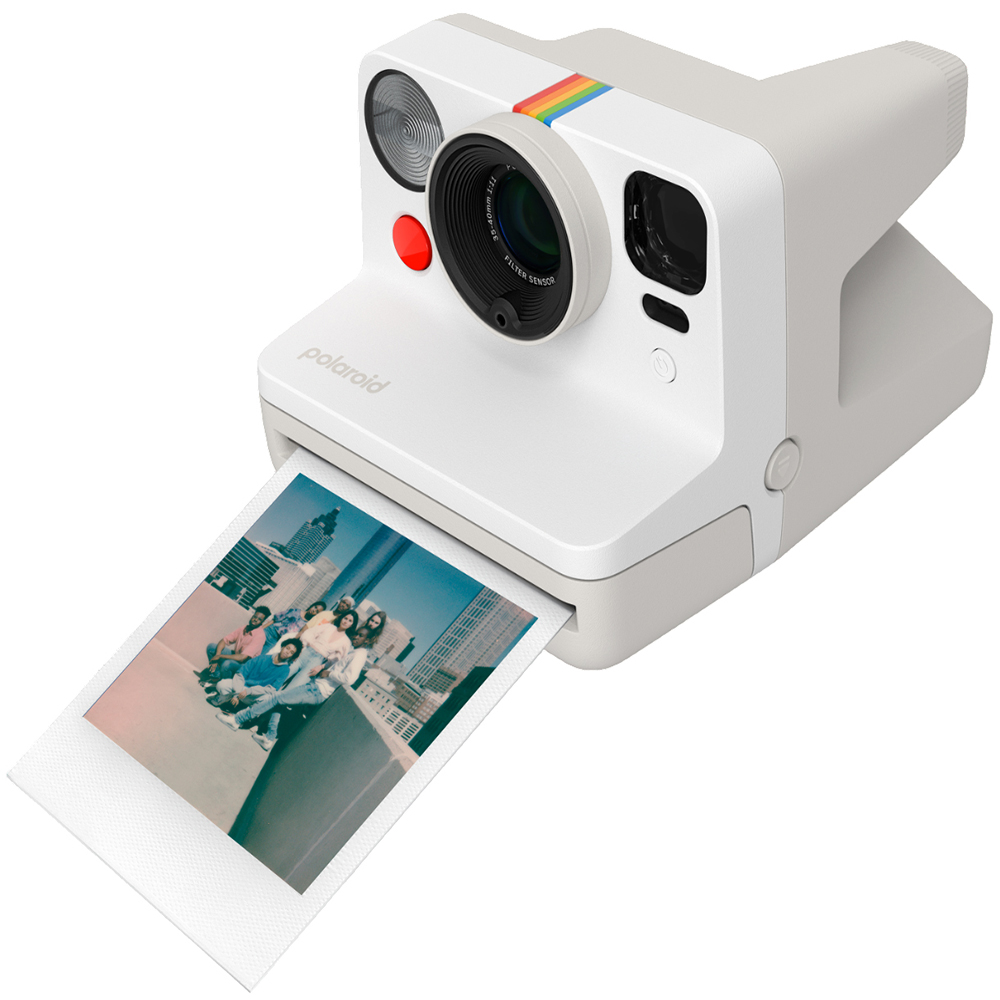 Изображение Фотоаппарат POLAROID Now Gen 3 Pebble White + Color Film Bundle 8 photos (6573)