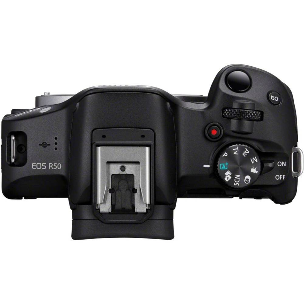 Внешний вид Фотоаппарат CANON EOS R50 RF-S 18-45 IS STM Black (5811C033BA)