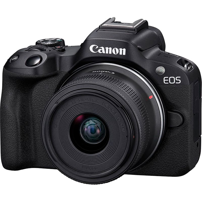 Фотоаппарат CANON EOS R50 + RF-S 18-45 IS STM + RF 75-300 Black (5811C150) Размер матрицы APS-C (22.3 х 14.9 мм)
