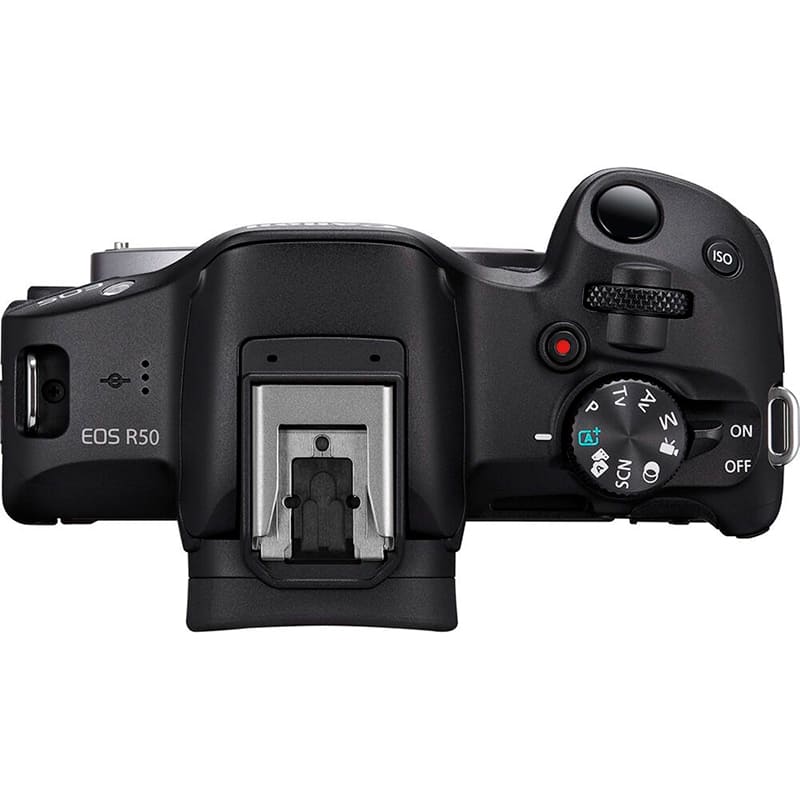В Украине Фотоаппарат CANON EOS R50 + RF-S 18-45 IS STM + RF 75-300 Black (5811C150)
