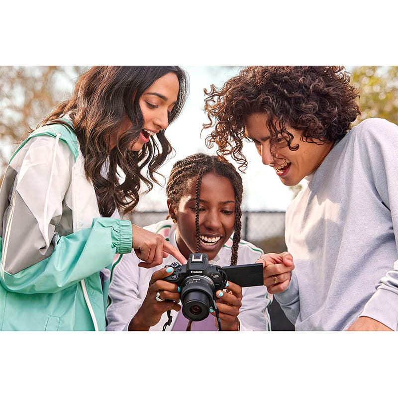 Фото 27 Фотоаппарат CANON EOS R50 + RF-S 18-45 IS STM + RF 75-300 Black (5811C150)