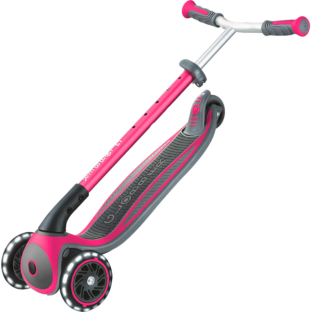 Самокат GLOBBER MASTER LIGHTS Pink (662-110) Матеріал рами алюмінієвий сплав