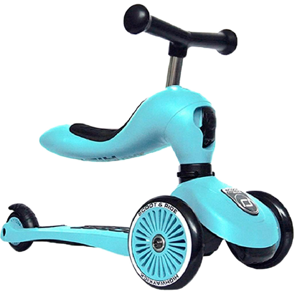 

Самокат-беговел SCOOT&RIDE Highwaykick-1 Blueberry (SR-160629-BLUEBERRY), Самокат Highwaykick-1 голубика, до 3 лет/20кг