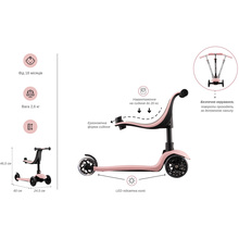 Самокат MIQILONG Alamo Pink (ALAMO-125-PINK) Самокат MIQILONG Alamo Pink (ALAMO-125-PINK)