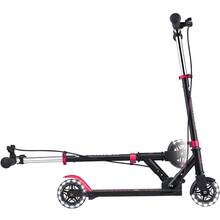 Самокат GLOBBER FLOW ELEMENT JUNIOR LIGHTS Black/Pink (729-110)