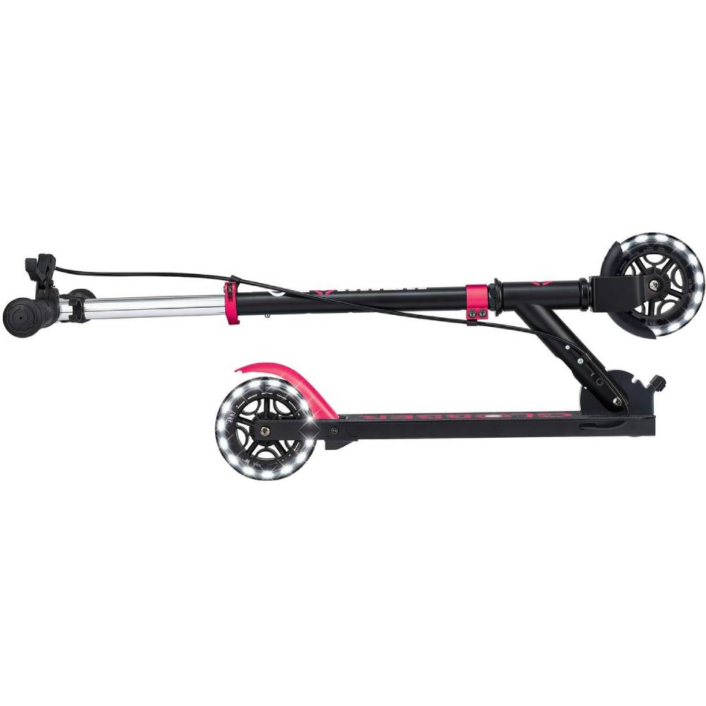 Самокат GLOBBER FLOW ELEMENT JUNIOR LIGHTS Black/Pink (729-110) Колір рожевий
