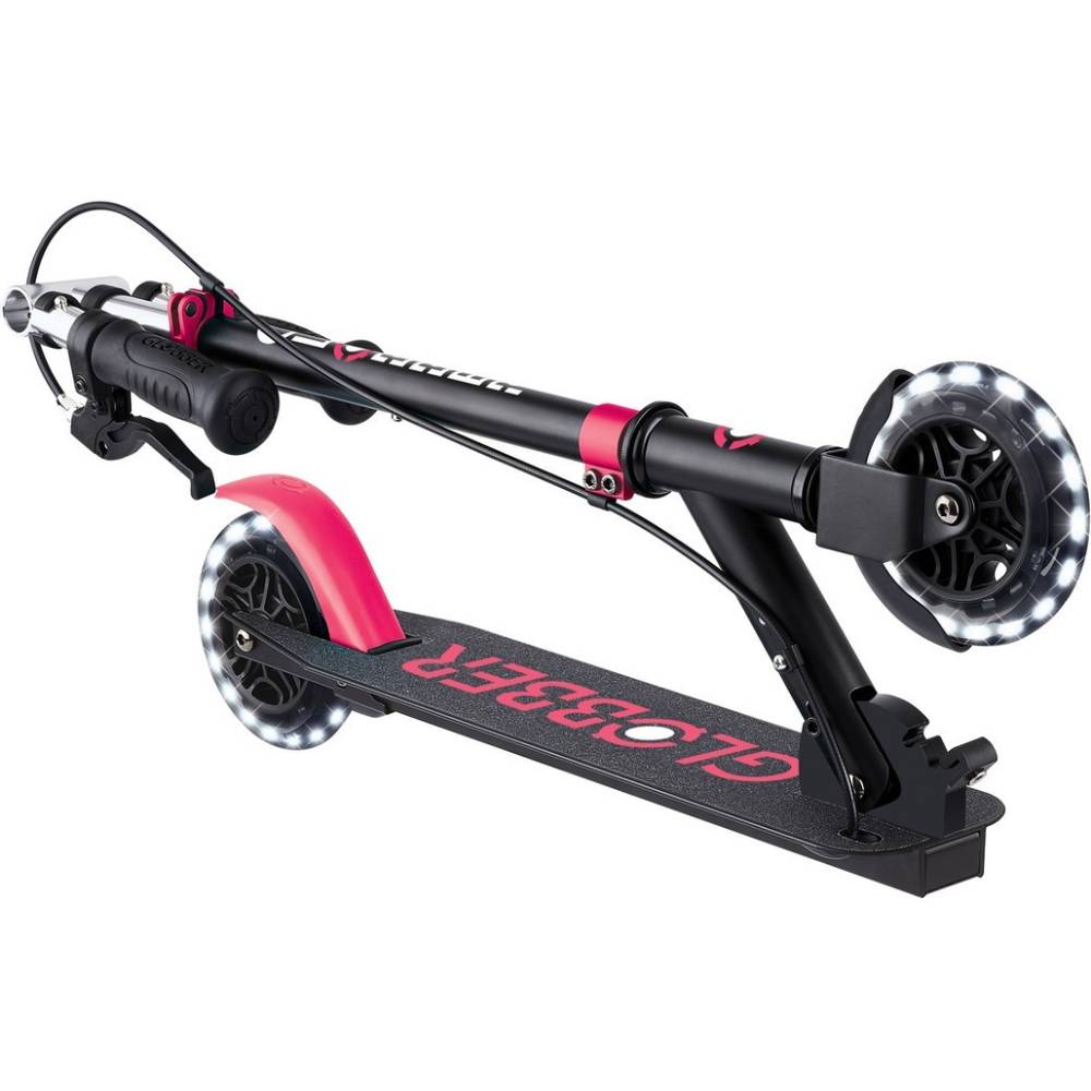 Самокат GLOBBER FLOW ELEMENT JUNIOR LIGHTS Black/Pink (729-110) Тип міський