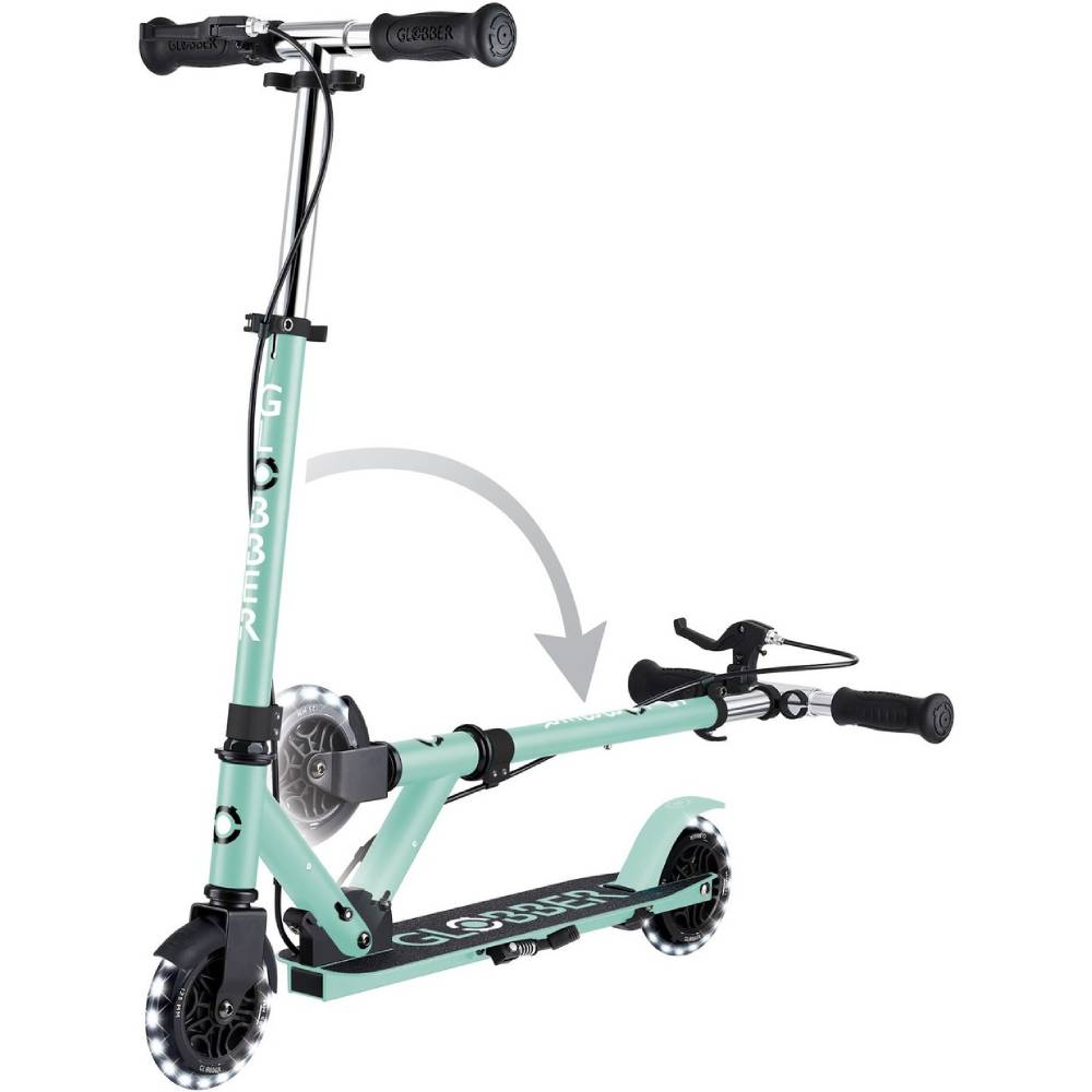 Самокат GLOBBER FLOW ELEMENT JUNIOR LIGHTS Mint (729-206) Тип міський