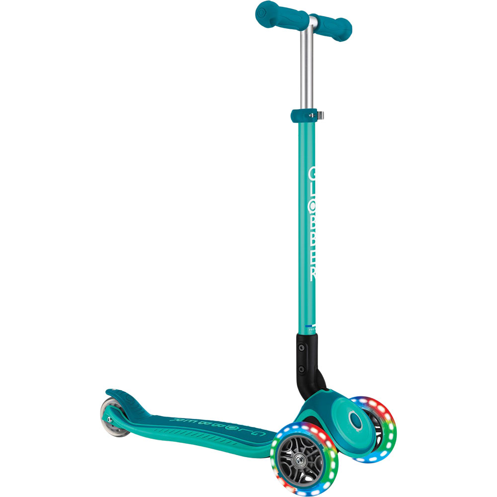 Самокат GLOBBER Primo Foldable Plus Lights Green(439-107)