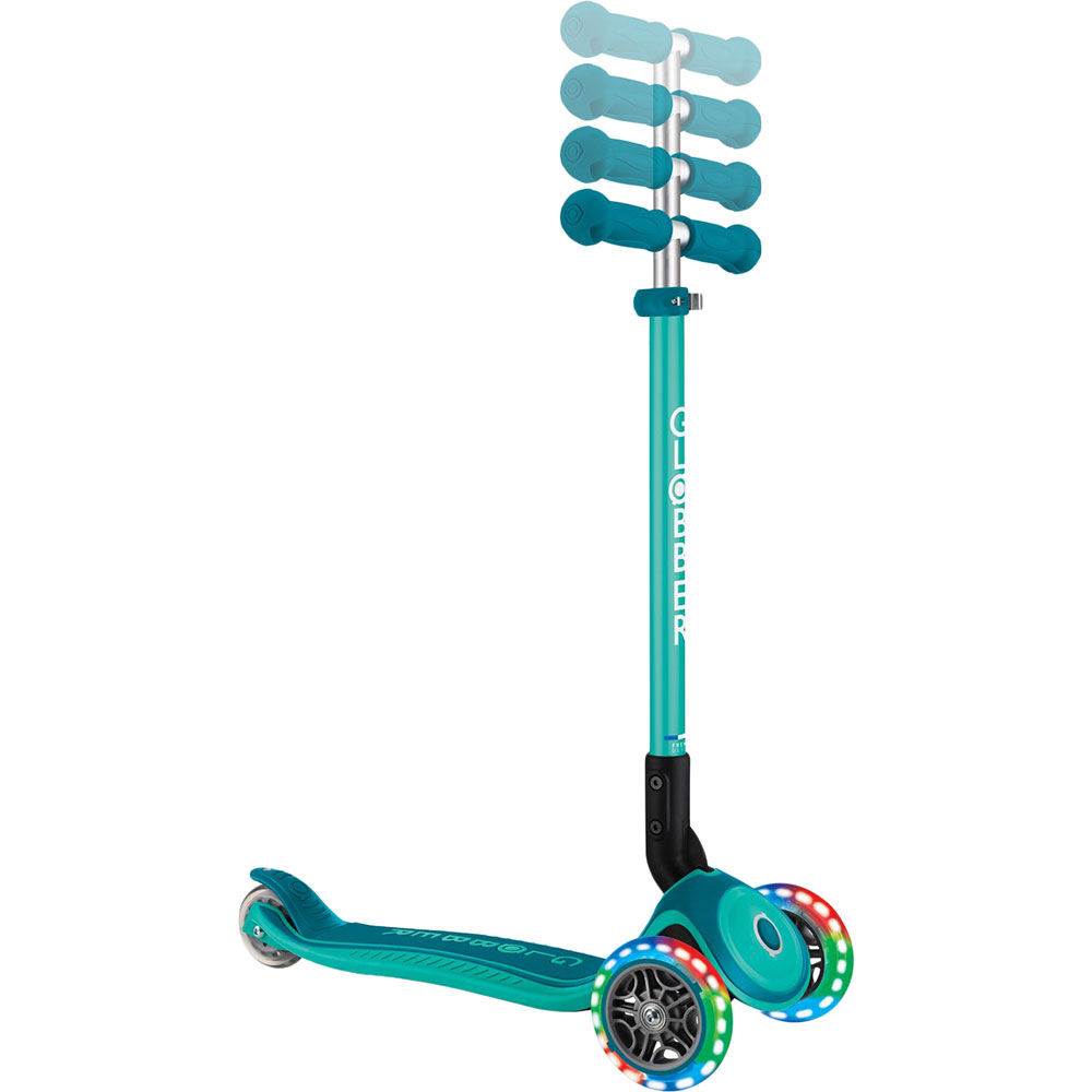 У Фокстрот Самокат GLOBBER Primo Foldable Plus Lights Green(439-107)