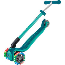 Самокат GLOBBER Primo Foldable Plus Lights Green(439-107)