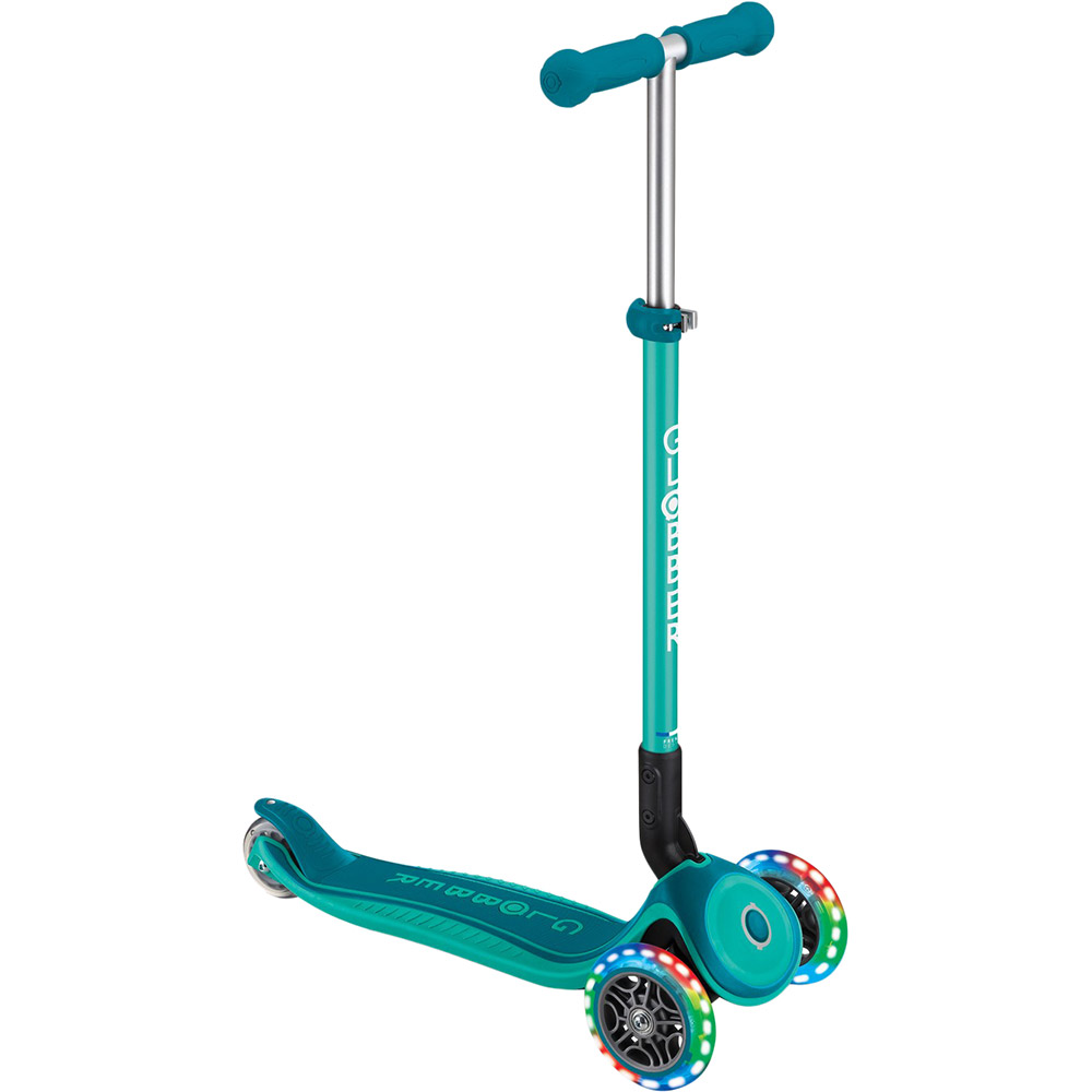 Самокат GLOBBER Primo Foldable Plus Lights Green(439-107) Розмір самоката 67,5-82,5 х 56 х 28