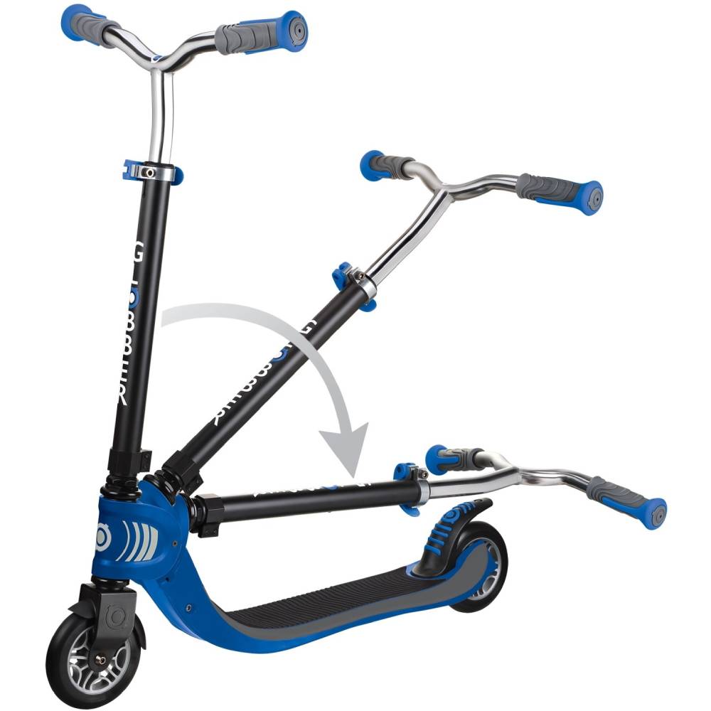 Самокат GLOBBER FLOW FOLDABLE 125 Black/Blue (473-100) Розмір самоката  72х43, 5х81-96