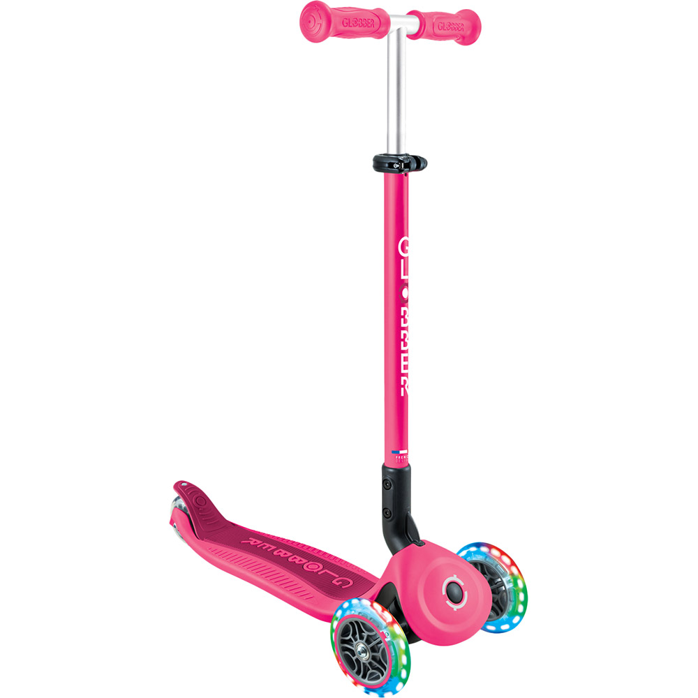Самокат GLOBBER GO UP ACTIVE Fuchsia-Pink (744-110) Размер платформы для ноги 54.5 см х 12.5