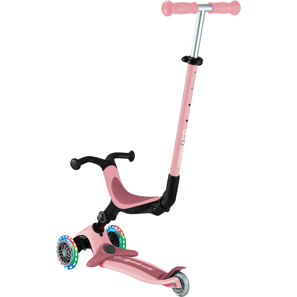 Самокат GLOBBER GO UP ACTIVE Pink (744-210) Размер самоката 77.5-95.5 х 63 х 28