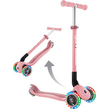 Самокат Globber Primo Foldable Lights Pink (432-211-3)