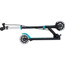Самокат GLOBBER Flow Element Junior Lights Black/Turquoise (729-105)