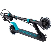 Самокат GLOBBER Flow Element Junior Lights Black/Turquoise (729-105)