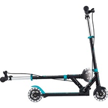 Самокат GLOBBER Flow Element Junior Lights Black/Turquoise (729-105)