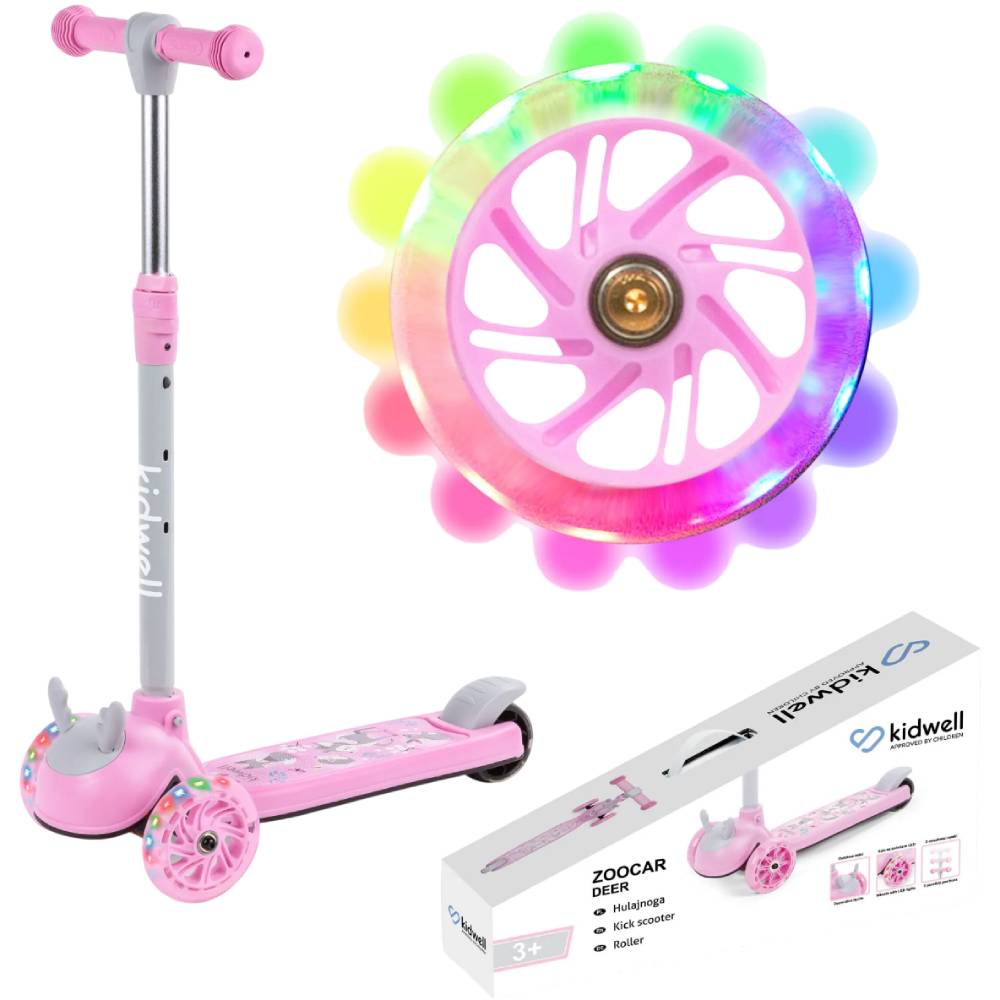 Фото Самокат KIDWELL Zoocar Deer Pink (HUBAZOO01A1)