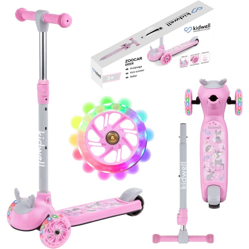 Замовити Самокат KIDWELL Zoocar Deer Pink (HUBAZOO01A1)