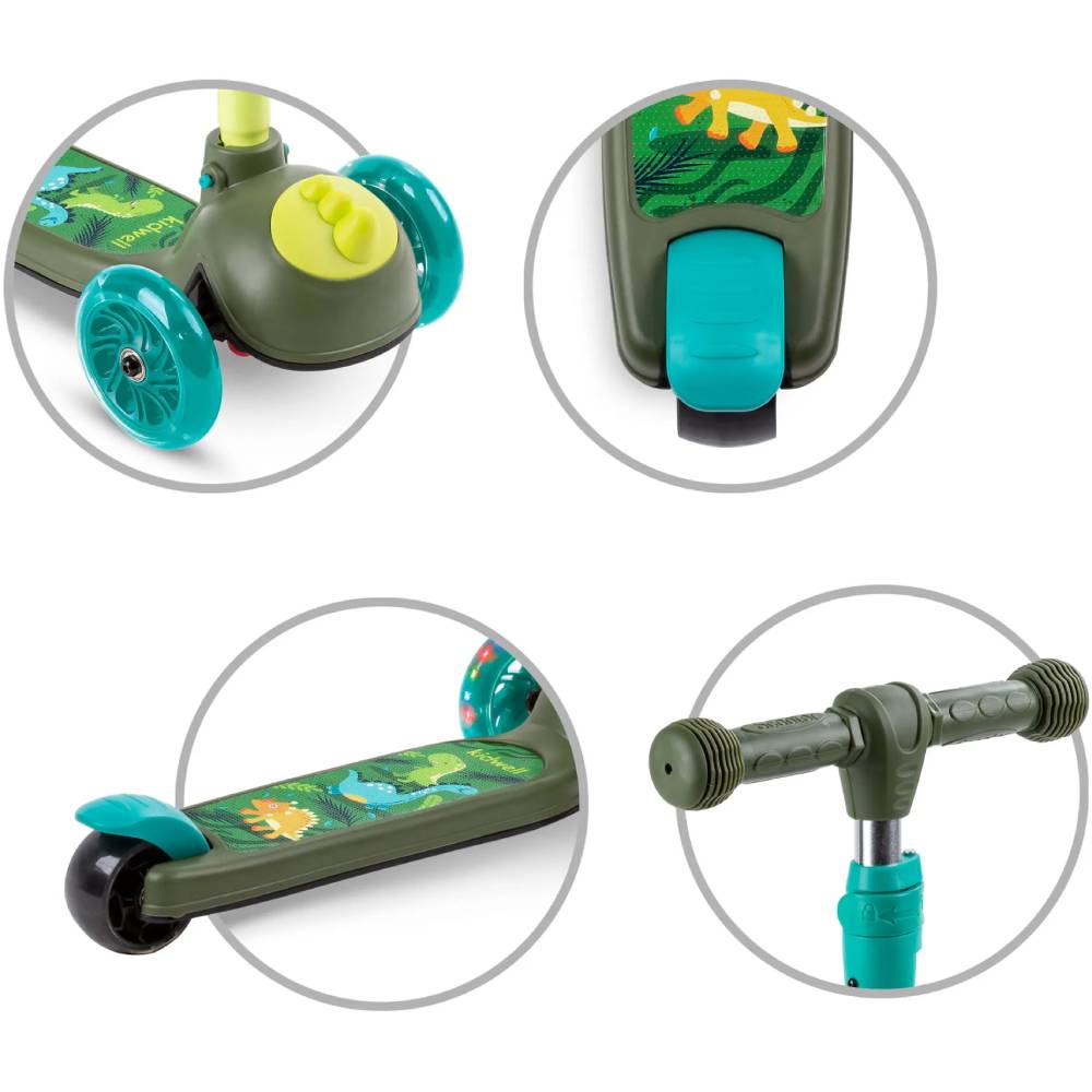 Замовити Самокат KIDWELL Zoocar Dinozaur Green (HUBAZOO01A2)