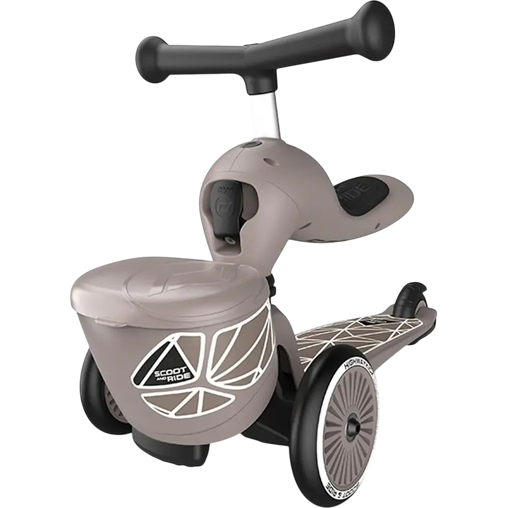 Самокат SCOOT&RIDE Highwaykick-1 Lifestyle Brown (SR-210621-BROWNLINES) Колір коричневий