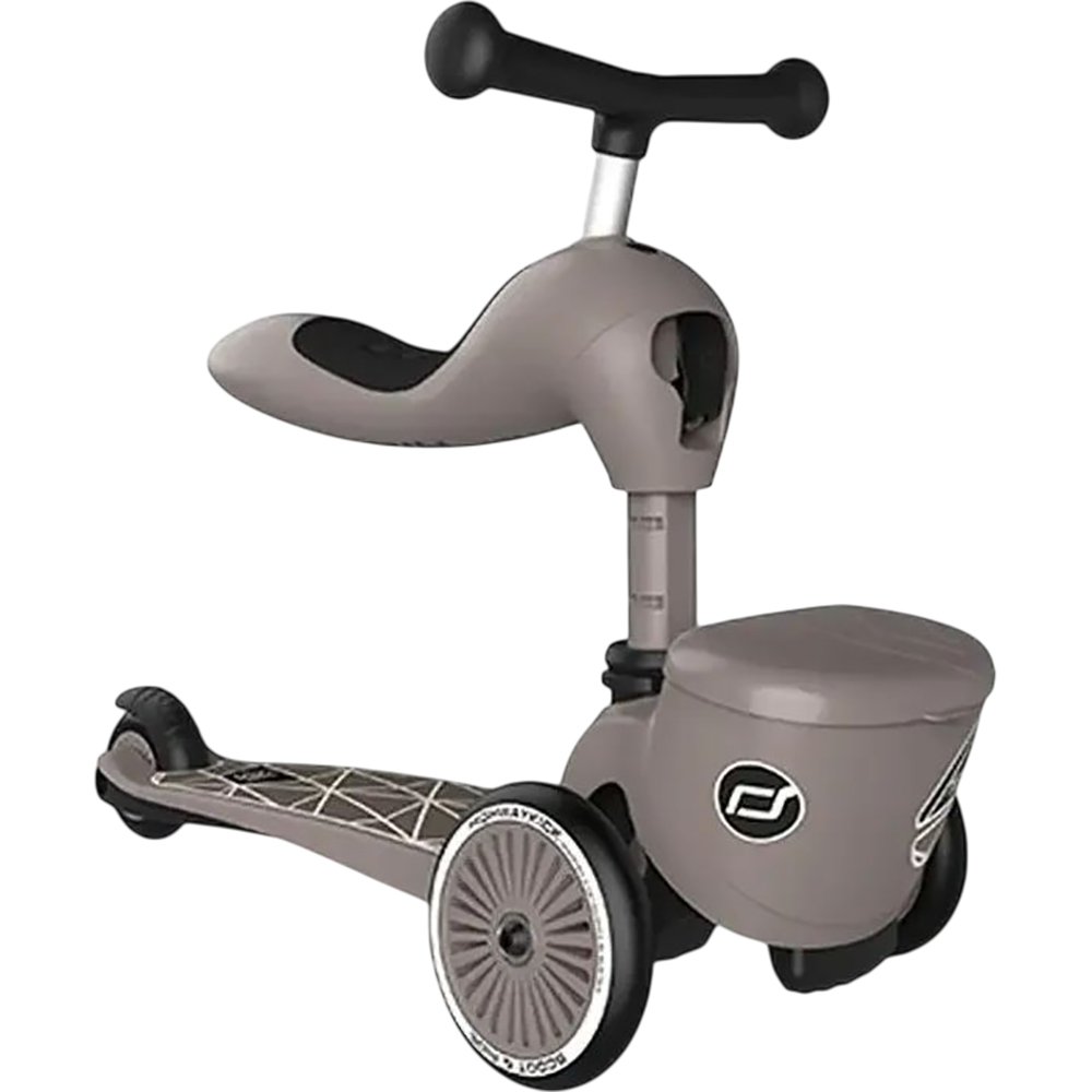 Самокат SCOOT&RIDE Highwaykick-1 Lifestyle Brown (SR-210621-BROWNLINES) Розмір самоката 58 х 42 см - 62 х 25