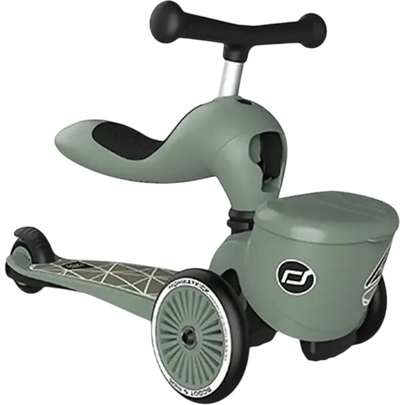 Самокат SCOOT&RIDE Highwaykick-1 Lifestyle Green (SR-210621-GREENLINES) Кількість коліс 3