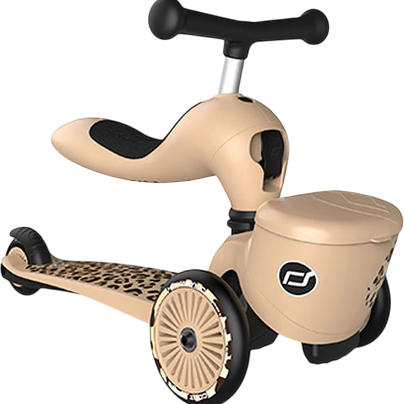 Зовнішній вигляд Самокат SCOOT&RIDE Highwaykick-1 Lifestyle Leopard (SR-210621-LEOPARD)