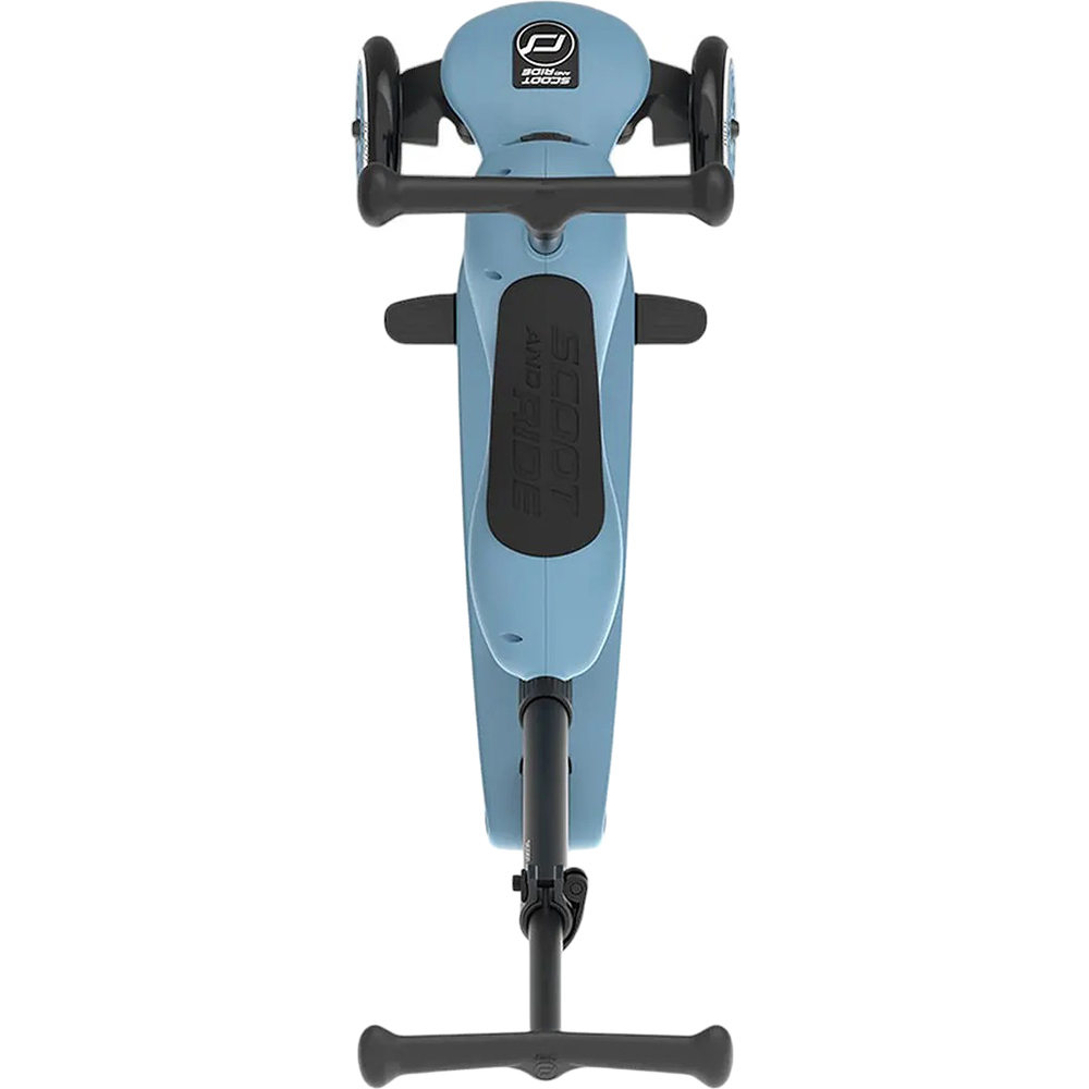 Внешний вид Самокат  SCOOT&RIDE Highwaykick-1 Push and Go Grey/Blue (SR-240527-STEEL)