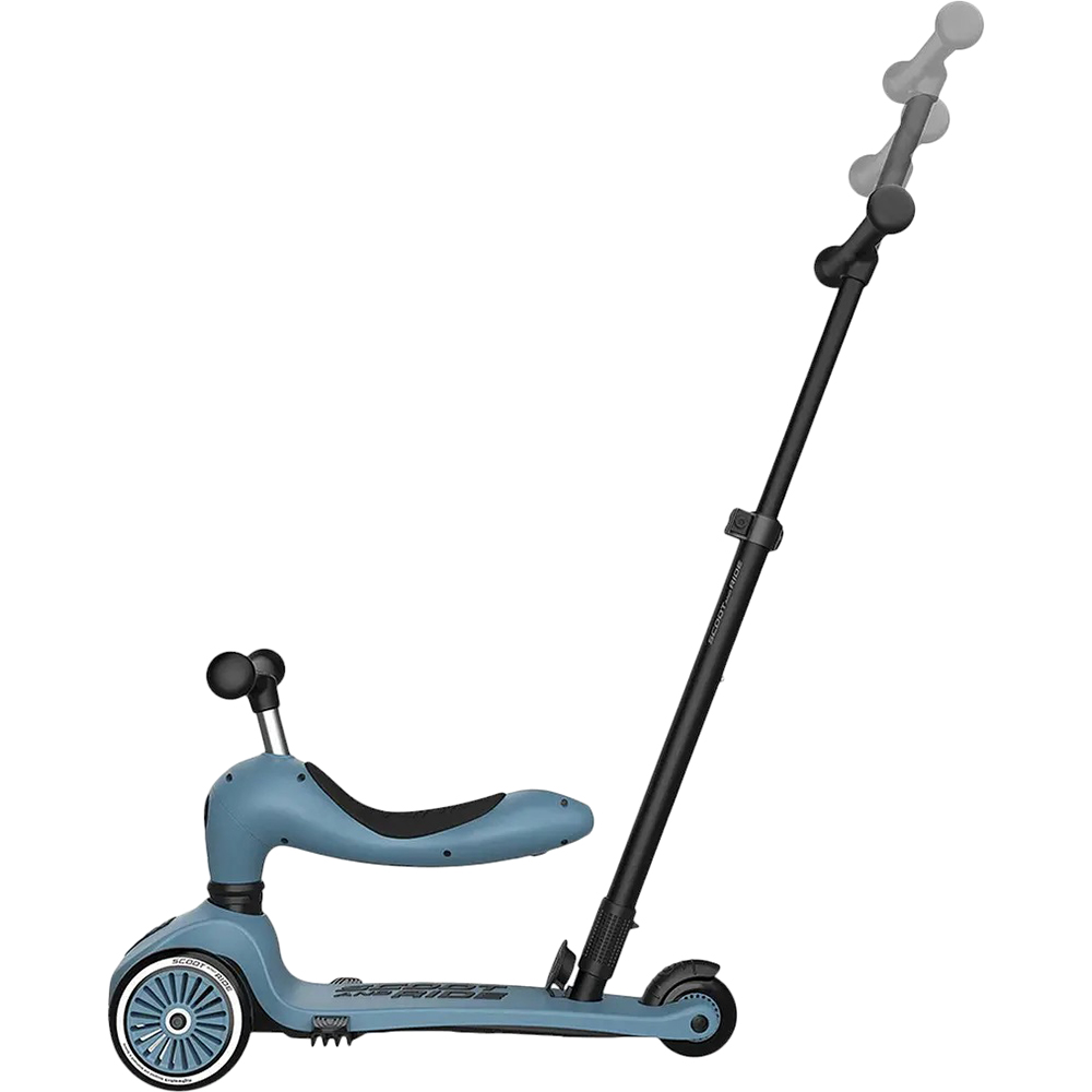 Фото Самокат  SCOOT&RIDE Highwaykick-1 Push and Go Grey/Blue (SR-240527-STEEL)