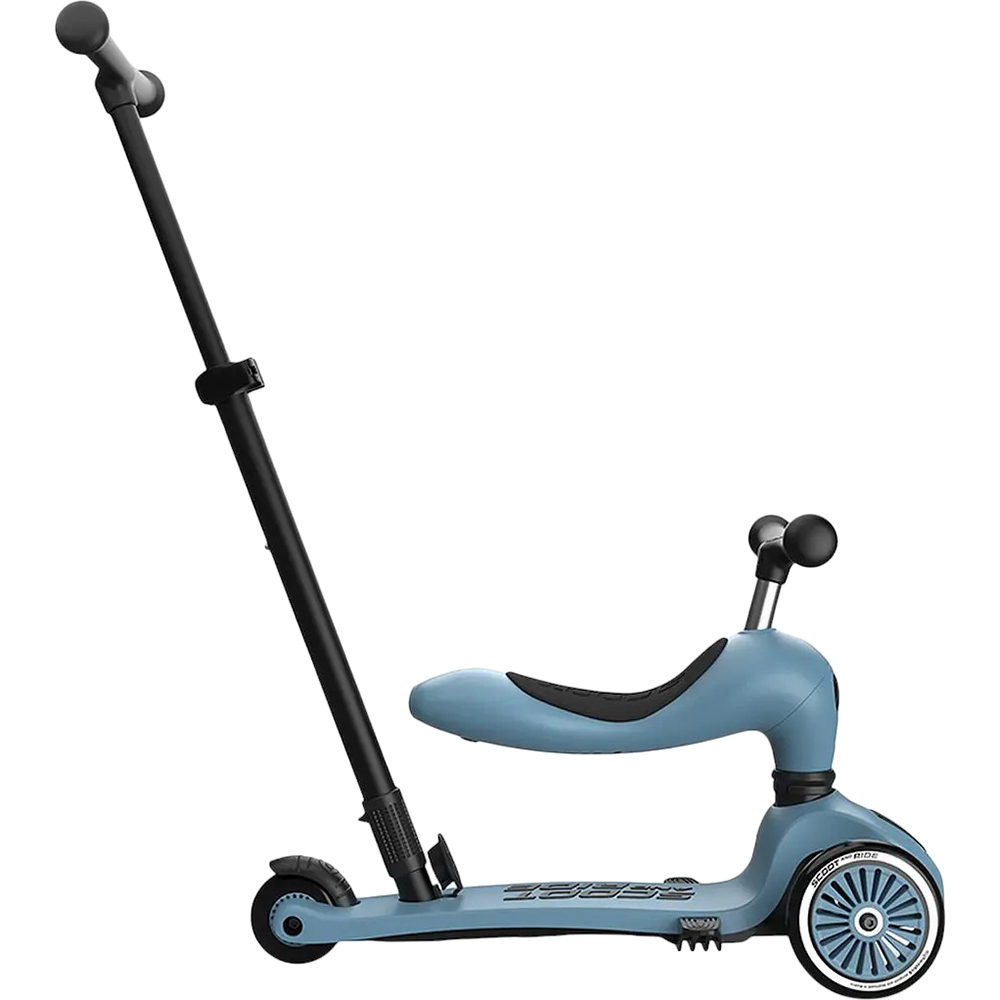 Изображение Самокат  SCOOT&RIDE Highwaykick-1 Push and Go Grey/Blue (SR-240527-STEEL)