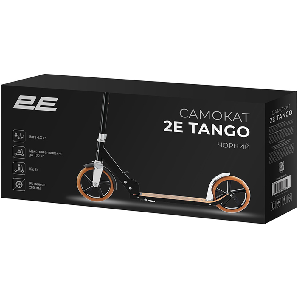 В Фокстрот Самокат 2E Самокат Tango Black (TANGO-200-BLACK)