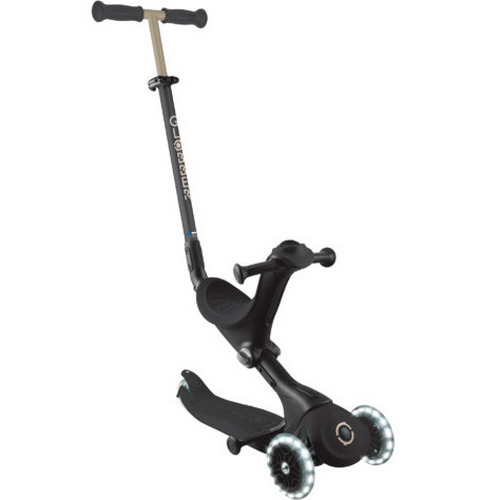 Самокат GLOBBER GO UP DELUXE LIGHTS Black (646-720-2)