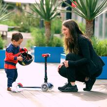 Самокат MICRO серії Mini Deluxe Foldable LED Blue (MMD196)