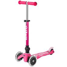Самокат MICRO серии Mini Deluxe Foldable LED Pink (MMD197)
