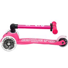 Самокат MICRO серии Mini Deluxe Foldable LED Pink (MMD197)
