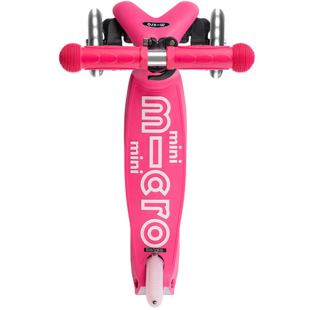 Самокат MICRO серии Mini Deluxe Foldable LED Pink (MMD197) Количество колес 3