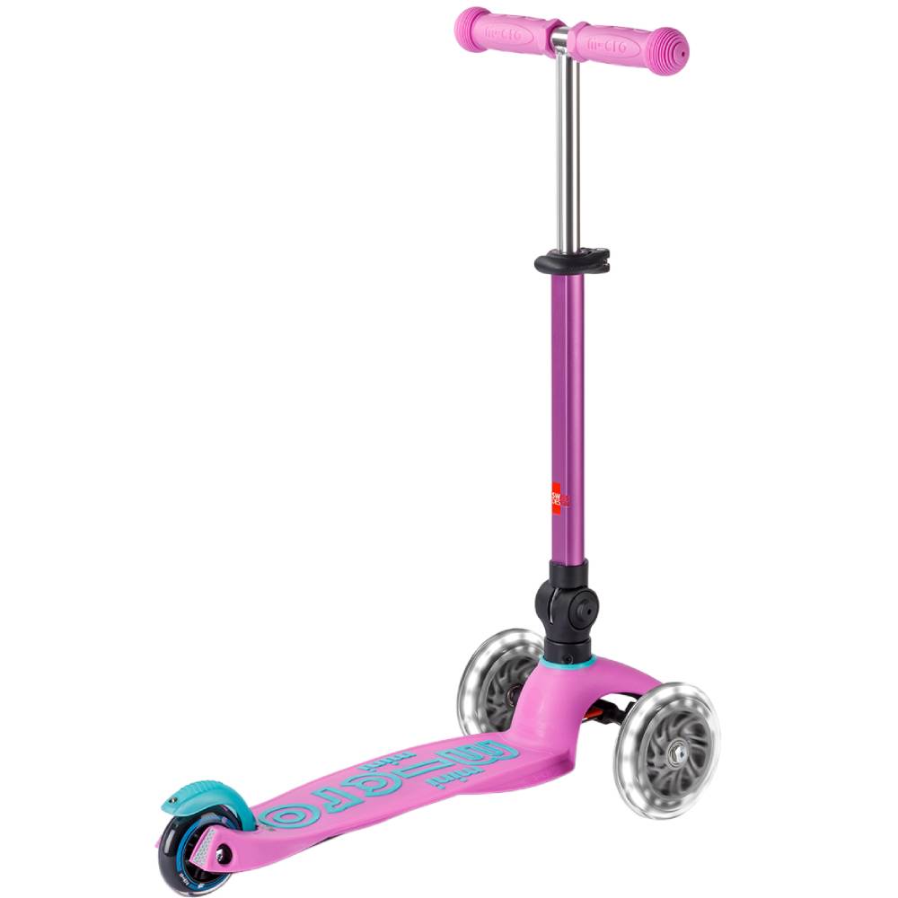 Самокат MICRO серии Mini Deluxe Foldable LED Lavender (MMD398) Цвет фиолетовый